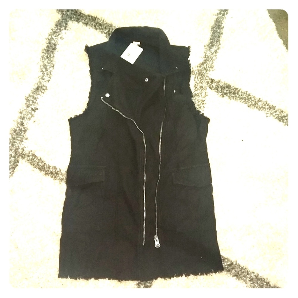 Free People Black Vest